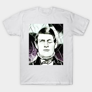 Phineas Gage Black And White Portrait | Phineas Gage Artwork 3 T-Shirt